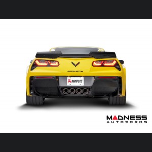 Chevrolet Corvette Performance Exhaust - C7 Z06 - Akrapovic - Slip-On Line - Carbon Fiber Tips